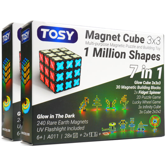 TOSY Magnet Cube 3x3 with six-in-one modes for creative problem solving.