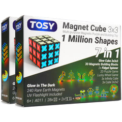 TOSY Magnet Cube 3x3 with six-in-one modes for creative problem solving.