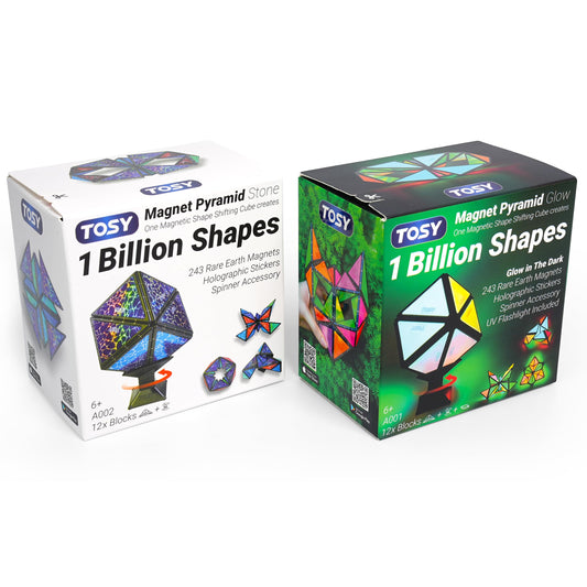 TOSY Magnet Pyramid cube showing compact creativity and tactile appeal