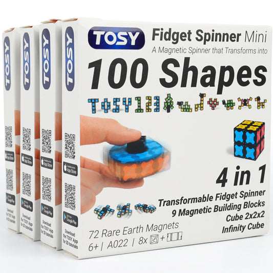 TOSY Magnet Fidget Spinner Mini transformable spinner for smooth focus.