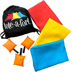 Tote a Fort family fun time option supports imagination and shared moments.