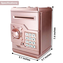 Totola Piggy Bank coin slot and cash inlet, a mini ATM for saving