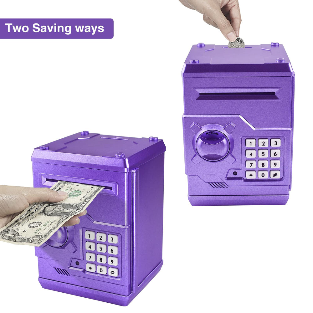 Totola Piggy Bank note inlet shows automatic cash absorption in action.