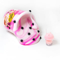 Tototang boba cup mini model adds realism during bubble tea slime play.