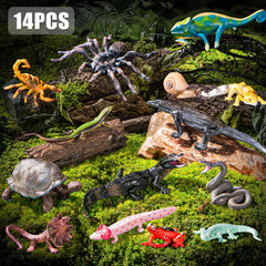 Totsmile leopard gecko figurine enhances realistic diorama scenes.