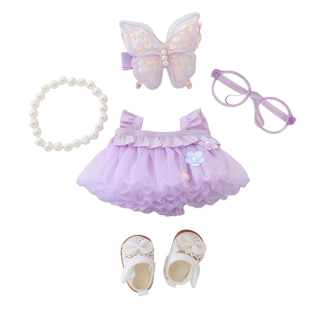 TOU-BEGUIN complete 17cm doll outfit offering stylish versatility.