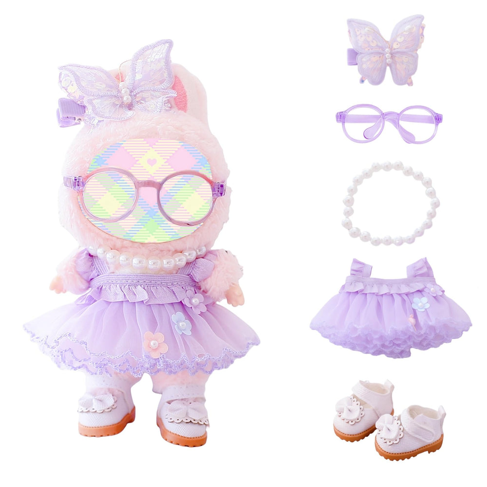 TOU-BEGUIN gauze skirt for 17cm dolls adds display-ready charm.