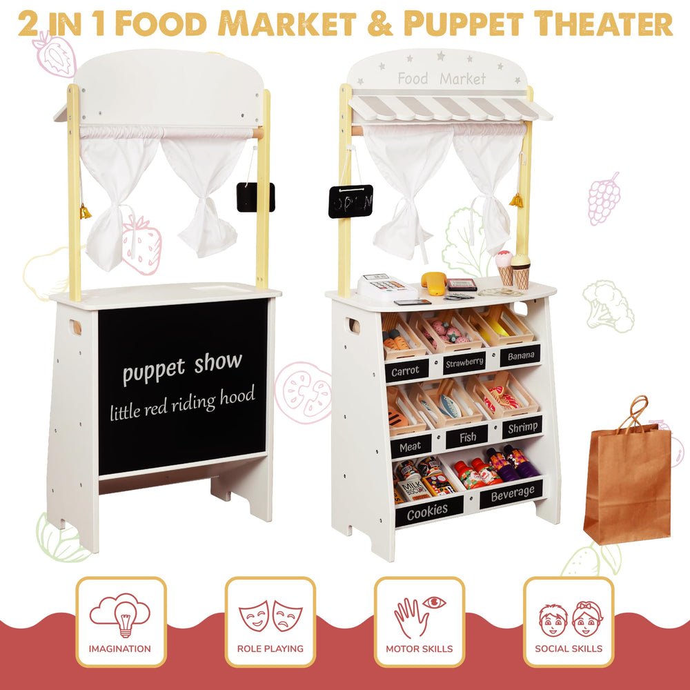 Touch Us Kids curtains market setup for immersive storefront scenes