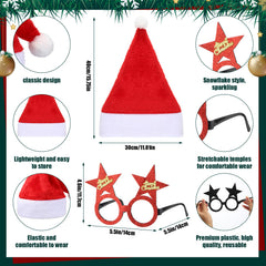 Toulite Christmas glasses with 12 styles for fun party looks.