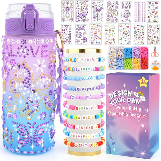 TOUPONS water bottle kit for girls with customization options for gifting.