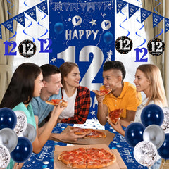 TOUPONS navy-blue latex balloons deliver bold color with durable lift.