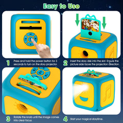 Easy-use design of the StoryDream projector for kids to operate