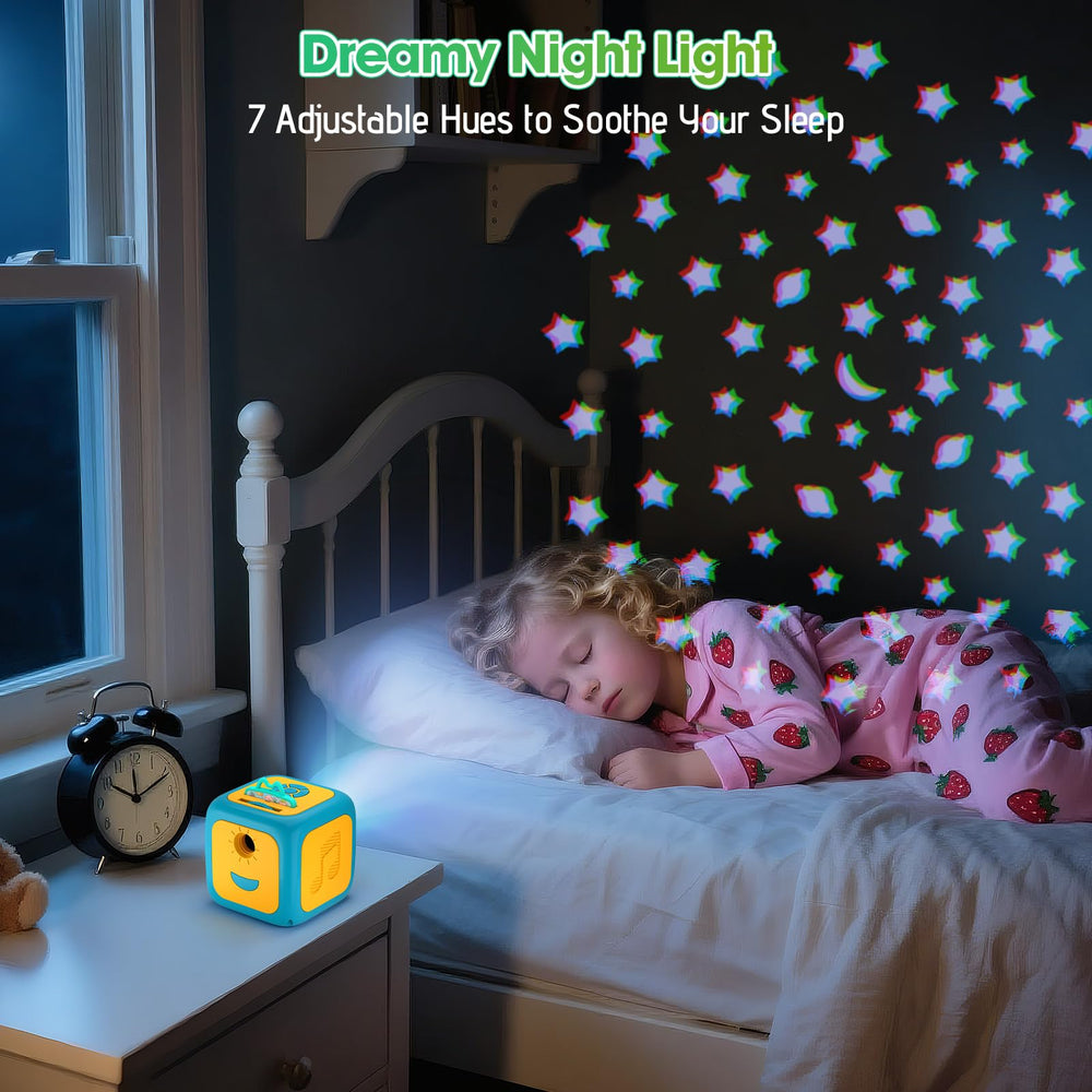 Toupus StoryDream 7-color starlight night light creates a soft bedtime ambiance