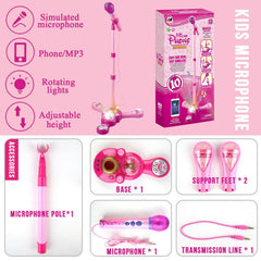 TourKing microphone close-up highlights safe ABS material and kid-friendly design.