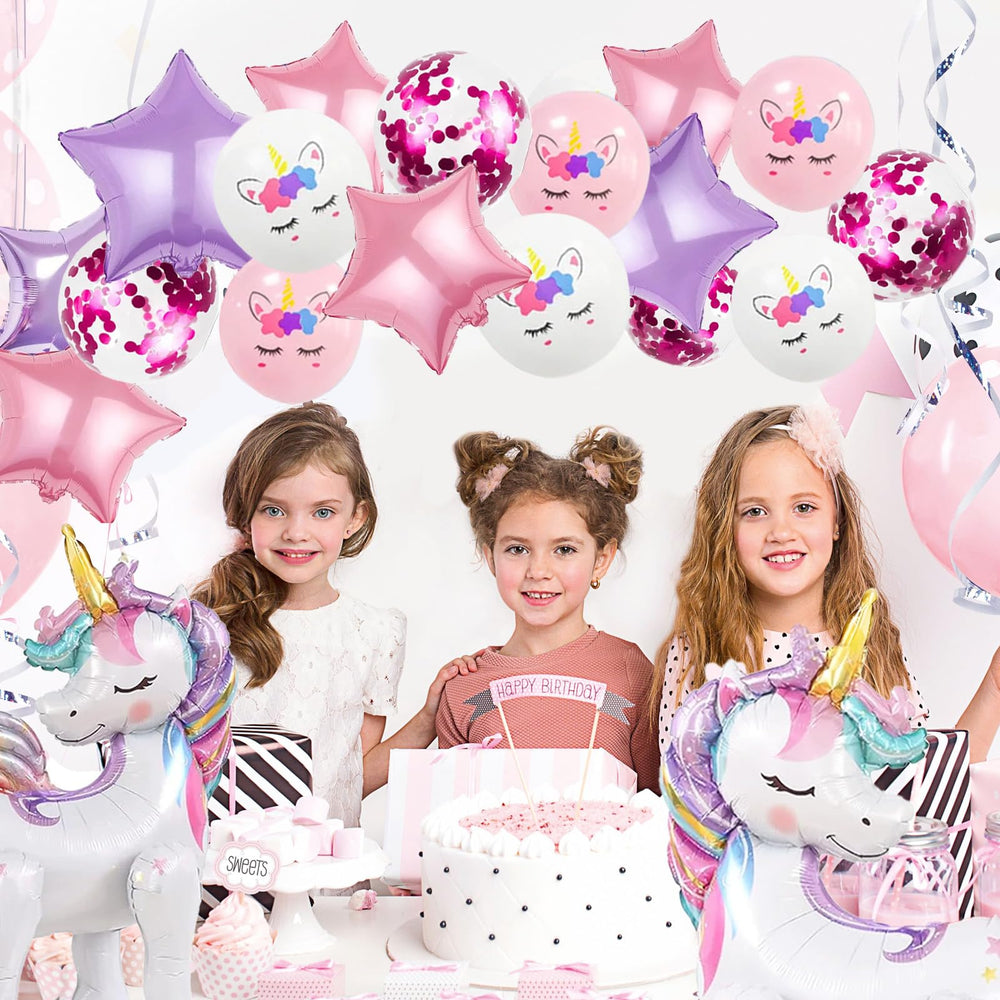 TOVIDO self-standing unicorn display saves time in decorating.