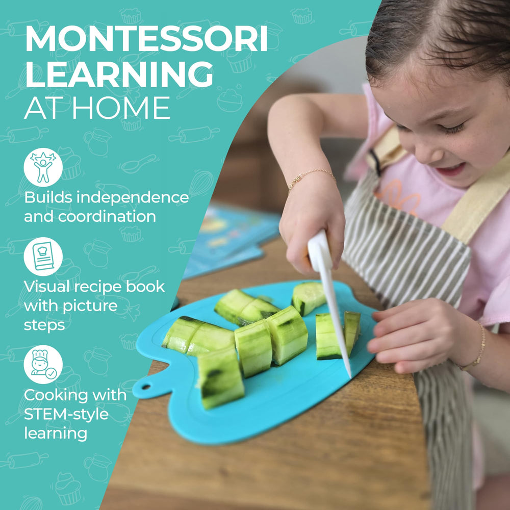 Tovla Jr. kid chopper supports safe chopping for beginners.