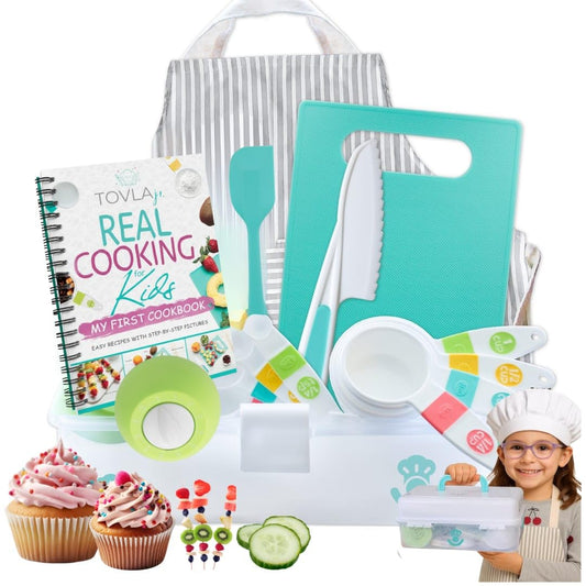 TOVLA JR. kids real cooking set knife for safe food prep and creativity