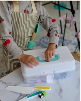 TOVLA JR. kids real cooking set storage case for organized, mess-free cooking