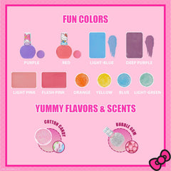 Townley Girl Hello Kitty eye shimmers palette for imaginative makeup play.