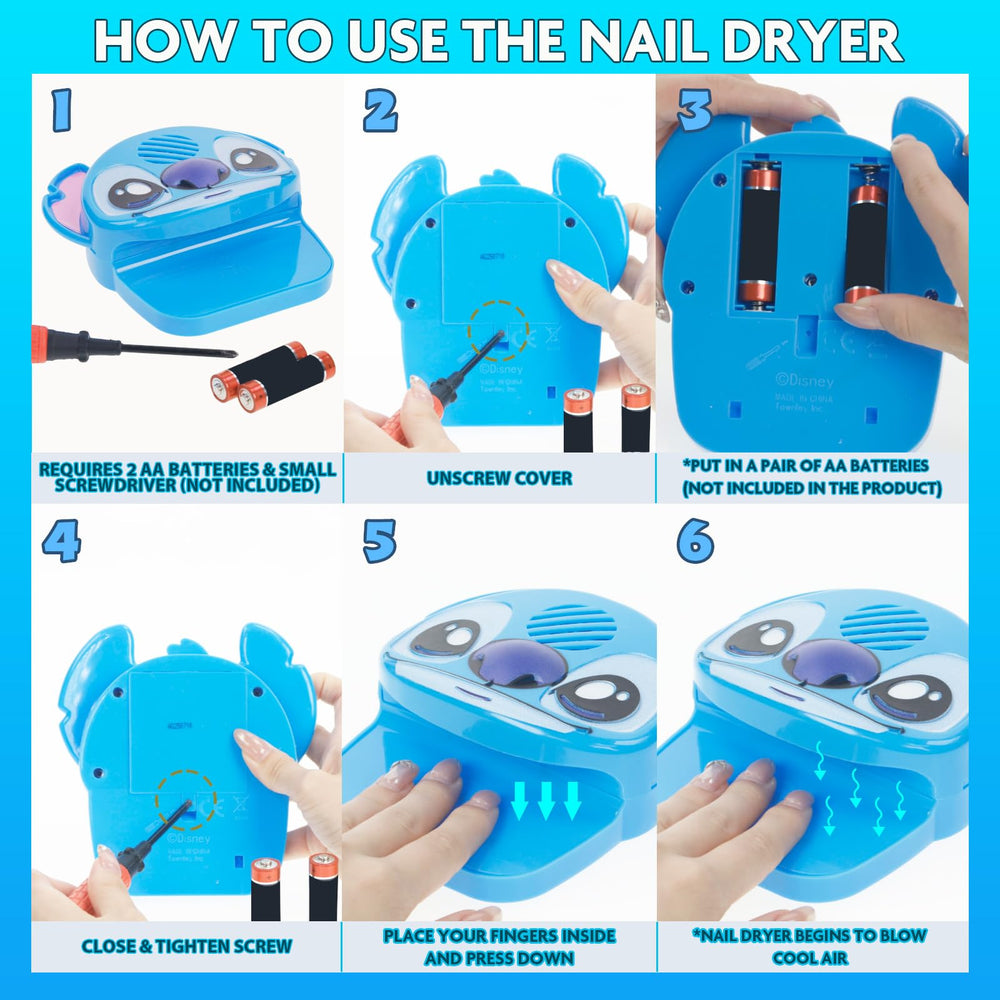 Water-based non-toxic polish by Townley Girl for gentle application