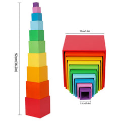 TOWO colourful wooden toys with non-toxic finishes promote safe, engaging play.