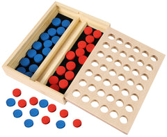TOWO 4-in-a-row blue disc ready for quick two-player play.