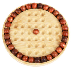 TOWO wooden pegs and marbles set with smooth, comfortable grip
