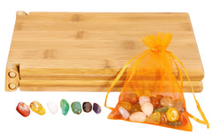 TOWO Mancala seeds and pebbles set arranged for smooth sowing and capturing