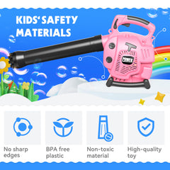 Colorful bubbles in action from Toy Choi Bubble Leaf Blower