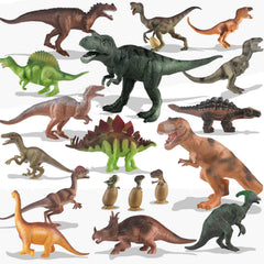 Toy Choi's dinosaur figures close-up highlights lifelike textures and safe rounded edges.