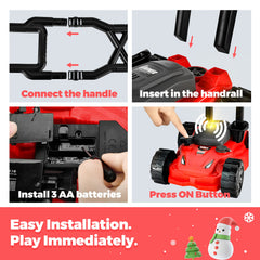 Toy Choi's Kids Lawn Mower lights and sounds enhance play realism