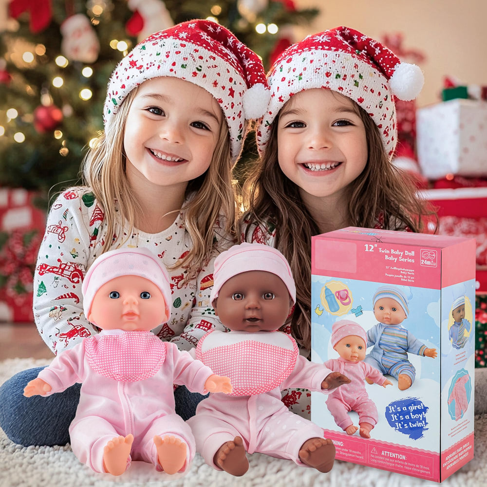 Toy Choi's pink outfit dolls option supports colorful dress-up moments.