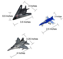 Toy Essentials 3 large fighter jets add dramatic scale and variety.