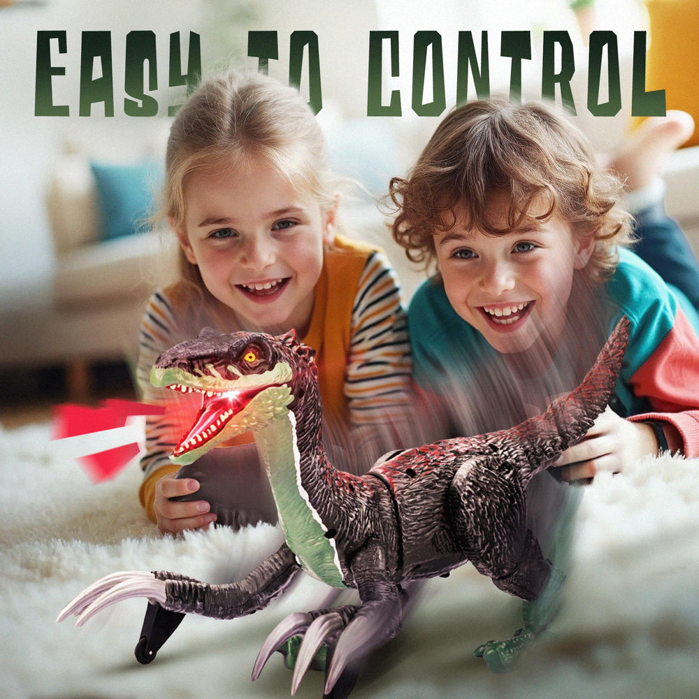 Toy Feast RC dinosaur mist spray creates dramatic breath effects.