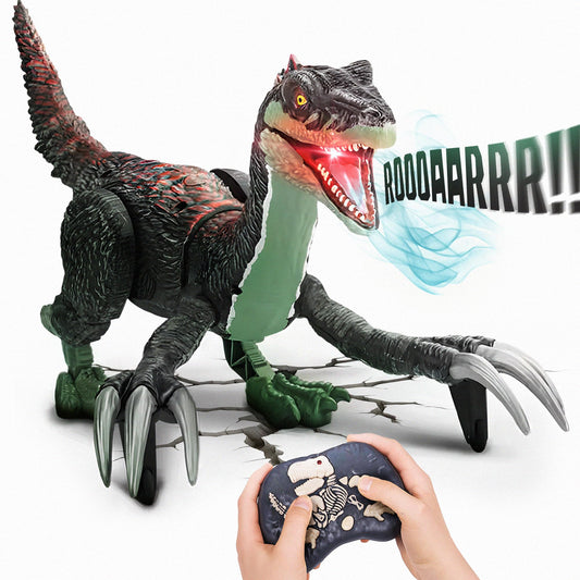 Toy Feast RC dinosaur walks like a real velociraptor for immersive play.