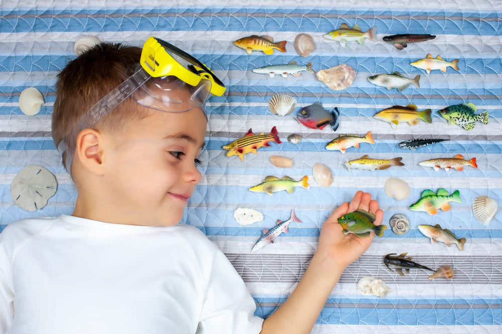 Crappie figurine by Toy Fish Factory for educational pretend fishing