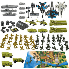 TOY Life army men playset desert soldiers and tanks for epic battles.