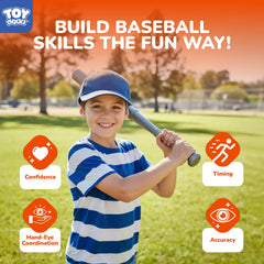 TOY Life backyard baseball set shown for solo or group play