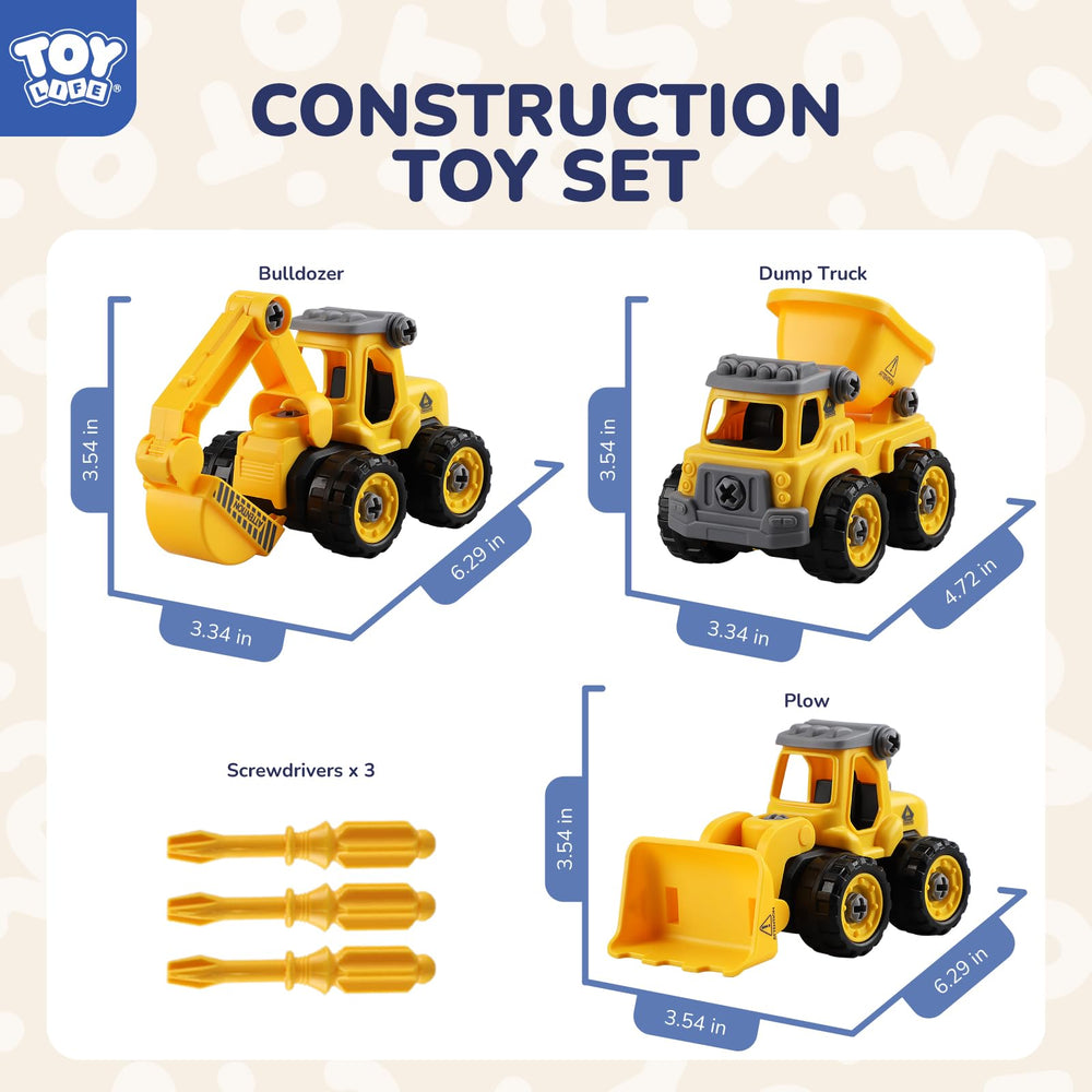 TOY Life BPA-free materials: safe, durable construction trucks for everyday use
