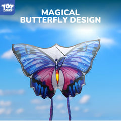 TOY Life butterfly kite fiberglass frame provides durable, stable flights.