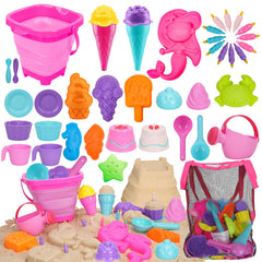 TOY Life collapsible beach bucket for easy storage and portability.