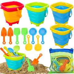 TOY Life collapsible beach buckets for quick setup on sunny days.