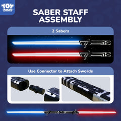TOY Life Dark Saber motion-sensing sounds enhance clash play