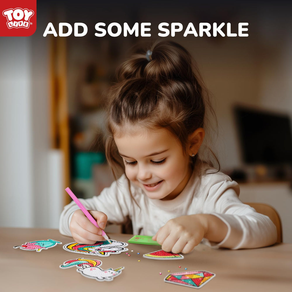 TOY Life Diamond Art Magnets donut design adds sparkle to playtime