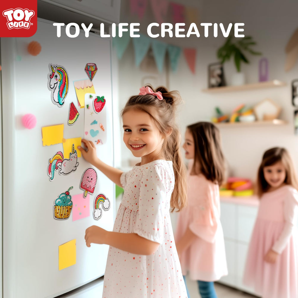 TOY Life Diamond Art Magnets strawberry design for calm, focused craft