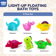 TOY Life Stegosaurus light-up bath toy adds colorful underwater glow