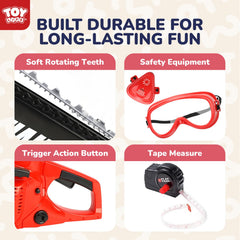 Durable construction and battery-powered operation for long play