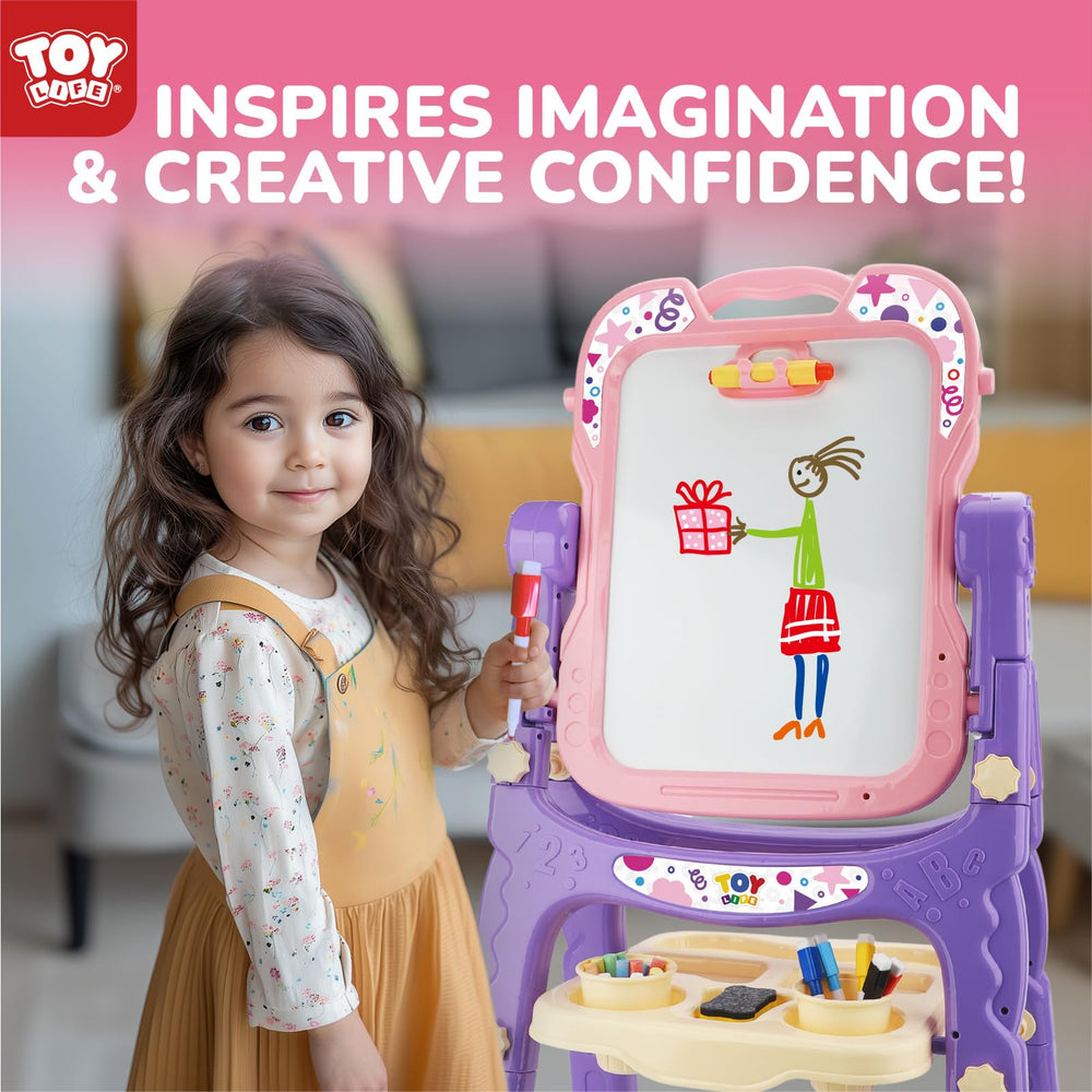 TOY Life quick-assembly easel ready in minutes for playtime