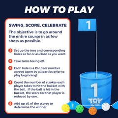 TOY Life Golf Game supports indoor or outdoor play in any season.