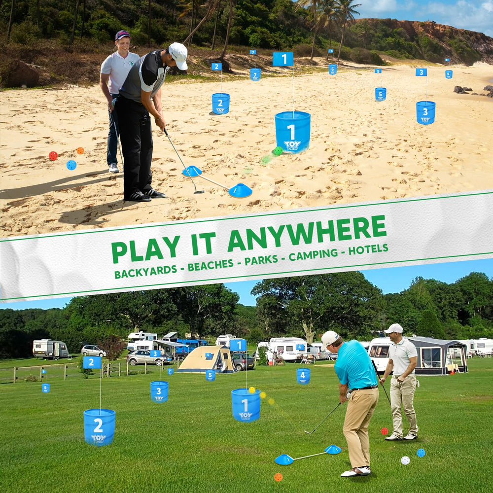 TOY Life Golf Game quick assembly for spontaneous backyard fun.
